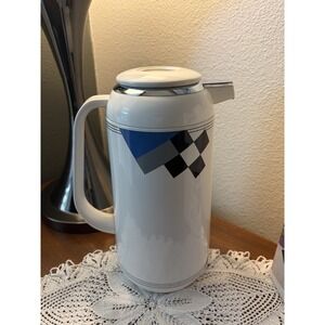 Mikasa Thermal Carafe Charisma Black Floral Coffee Pitcher Insulated 1 Liter